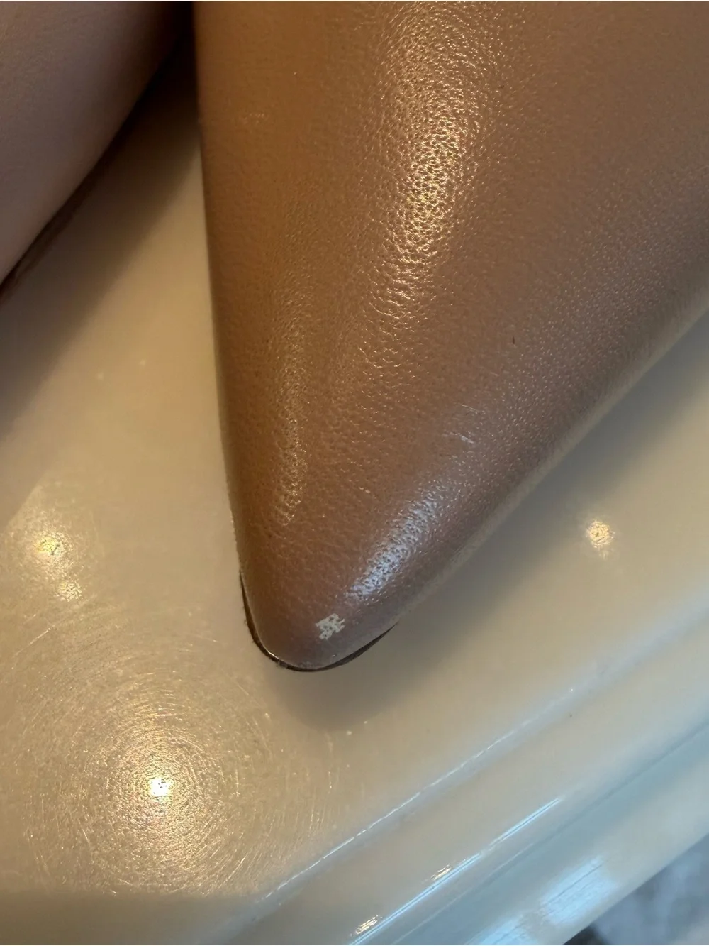 Aquazzura Tan Clear PVC Pointed Ankle-Strap Pumps - Picture 5 of 5